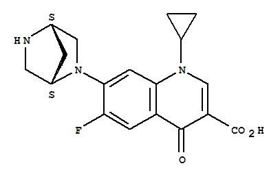 1-环丙基-7-[(1S)-3,6-二氮杂双环[2.2.1]庚烷-6-基]-6-氟-4-氧代喹啉-3-羧酸
