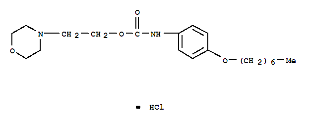 2-吗啉-4-基乙基 [4-(庚氧基)苯基]氨基甲酸酯盐酸