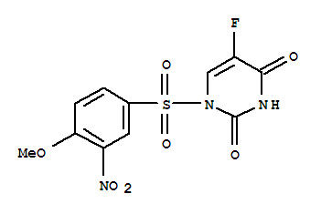 5-氟-1-(4-甲氧基-3-硝基-苯基)磺酰-嘧啶-2,4-二酮