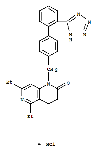 1-((2'-(2H-四氮唑-5-基)-[1,1'-联苯]-4-基)甲基)-5,7-二乙基-3,4-二氢-1,6-二氮杂萘-2(1H)-酮盐酸盐