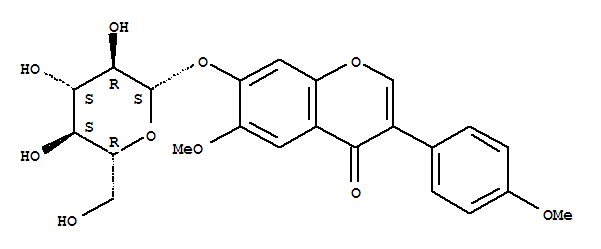 阿夫罗摩辛-7-O-β-D-吡喃葡萄糖苷