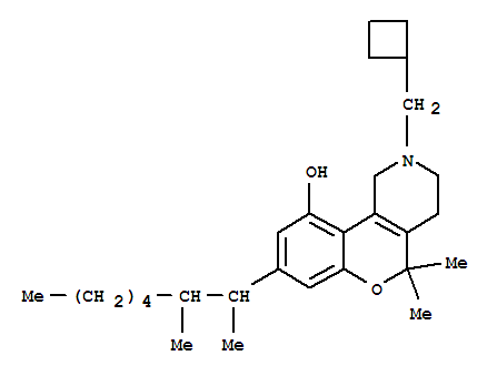 2-(环丁基甲基)-8-(1,2-二甲基庚基)-1,3,4,5-四氢-5,5-二甲基-2H-[1]苯并吡喃并[4,3-c]吡啶-10-醇