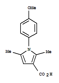1H-吡咯-3-羧基lic酸, 1-(4-甲氧基苯基)-2,5-二甲基-