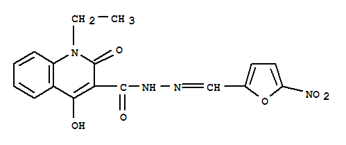 1-乙基-2-羟基-N'-[(E)-(5-硝基呋喃-2-基)甲亚基]-4-羰基-1,4-二氢喹啉-3-甲酰肼
