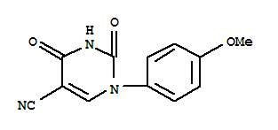 1-(4-甲氧基苯基)-2,4-二氧代-1,2,3,4-四氢-5-嘧啶甲腈