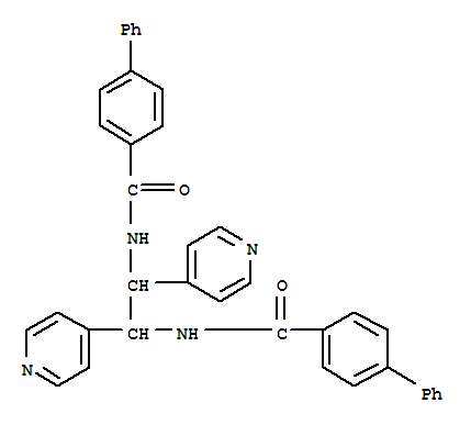 4-苯基-N-[2-[(4-苯基苯甲酰基)氨基]-1,2-二(吡啶-4-基)乙基]苯甲酰胺