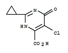 5-氯-2-环己基-6-嘧啶酮-4-羧酸