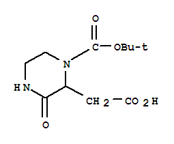 1-BOC-2-羧甲基-3-氧代哌嗪