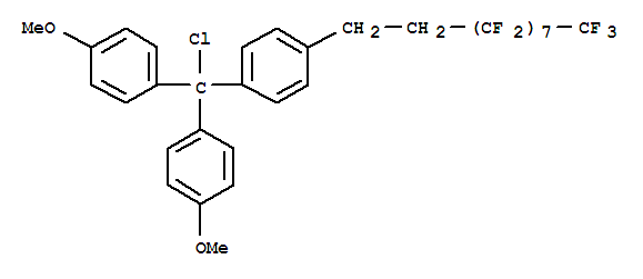 1,1-二-(4-甲氧基苯基)-1-[4-(1H,1H,2H,2H-全氟癸基)苯基]氯化甲烷