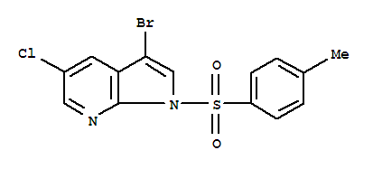 3-溴-5-氯-1-[(4-甲基苯基)磺酰基]-1H-吡咯并[2,3-b]吡啶