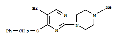 4-苄氧基-5-溴-2-(4-甲基-1-哌嗪)嘧啶