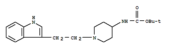 1-N-(3'-吲哚)乙基-4-BOC-氨基哌啶