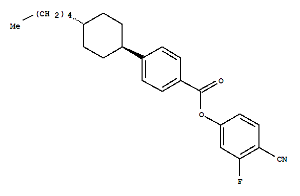 反-4-(4-正戊基环己基)苯甲基-3-氟-4-氰基苯酯