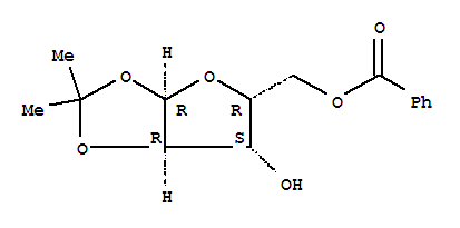 1,2-O-(异丙亚基)-alpha-D-呋喃木糖 5-苯甲酸酯