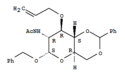 苄基 2-(乙酰氨基)-2-脱氧-4,6-O-(苯基亚甲基)-3-O-2-丙烯-1-基-alpha-D-吡喃葡萄糖苷