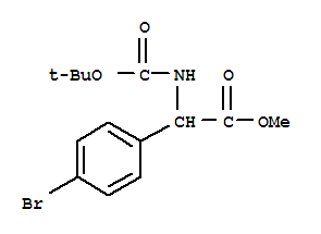 (4-溴苯基)-叔丁氧羰基氨基乙酸甲酯