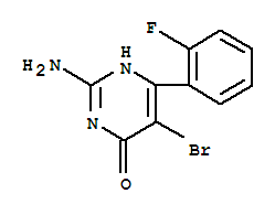 2-氨基-5-溴-6-(2-氟苯基)-1H-嘧啶-4-酮