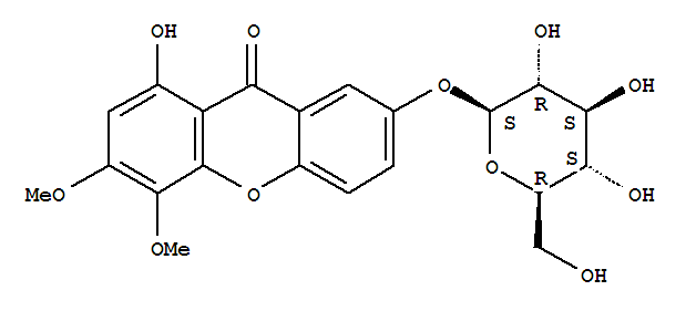 1,7-二羟基-3,4-二甲氧基山酮-7-O-葡萄糖苷