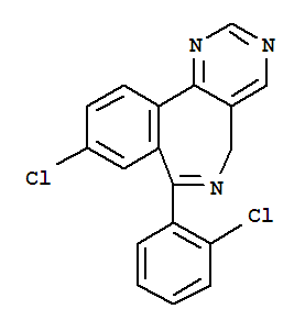 9-氯-7-(2-氯苯基)-5H-嘧啶并[5,4-d][2]苯并氮杂卓