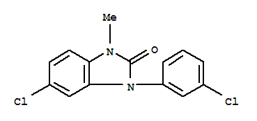 5-氯-3-(3-氯苯基)-1-甲基苯并咪唑-2-酮