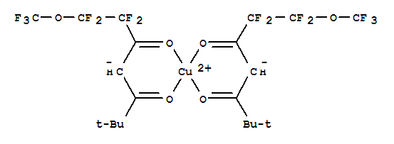 双(6,6,7,7,8,8,8,-七氟-2,2-二甲基-3,5-辛二酮酸)铜