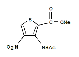 甲基3-乙酰氨基-4-硝基-2-噻吩羧酸酯