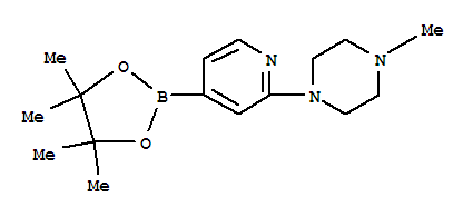 1-甲基-4-[5-(4,4,5,5-四甲基-1,3,2-二氧硼烷-2-YL)吡啶-2-YL]哌嗪
