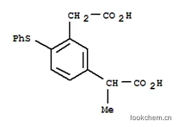 5-(1-羧乙基)-2-(苯硫基)苯乙酸