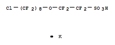 2-[(8-氯-1,1,2,2,3,3,4,4,5,5,6,6,7,7,8,8-十六氟辛基)氧基]-1,1,2,2-四氟乙烷磺酸钾
