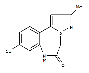 厄多司坦; 9-氯-2-甲基-5H-吡唑并[1,5-d][1,4]苯并二氮杂卓-6(7H)-酮