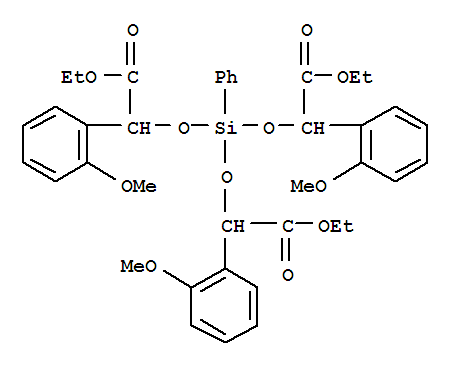 乙基4-[2-乙氧基-1-(2-甲氧基苯基)-2-氧代乙氧基]-2,6-二(2-甲氧基苯基)-7-氧代-4-苯基-3,5,8-三氧杂-4-硅杂癸烷-1-酸酯