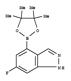 1H-吲唑, 6-氟-4-(4,4,5,5-四甲基-1,3,2-二氧杂环己硼烷-2-基)-