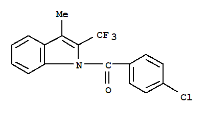 3-甲基-2-三氟甲基-1-(4-氯苯甲酰)吲哚