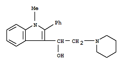 1-(1-甲基-2-苯基吲哚-3-基)-2-哌啶-1-基乙醇