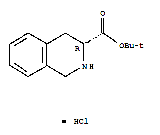 3-Isoquinolinecarboxylicacid, 1,2,3,4-tetrahydro-, 1,1-dimethylethyl ester, hydrochloride, (R)- (9CI)