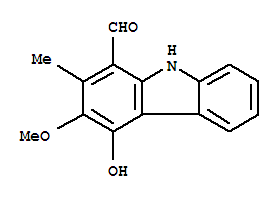 4-羟基-3-甲氧基-2-甲基-9H-咔唑-1-甲醛