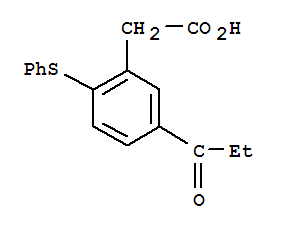 2-苯硫基-5-丙酰基苯乙酸