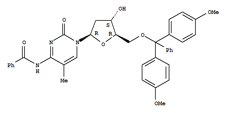 N-苯甲酰基-5-O-[二(4-甲氧基苯基)苯基甲基]-2-脱氧-5-甲基胞苷