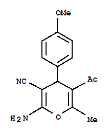 5-乙酰基-2-氨基-4-(4-甲氧苯基)-6-甲基-4H-吡喃-3-甲腈