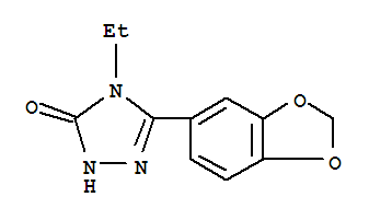 5-(1,3-苯并二氧戊环-5-基)-4-乙基-2,4-二氢-3H-1,2,4-三唑-3-酮