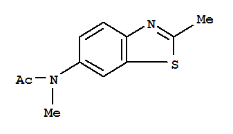 乙酰胺,  N-甲基-N-(2-甲基-6-苯并噻唑基)- (9CI)