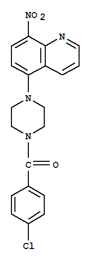 (4-氯苯基)(4-(8-硝基喹啉-5-基)哌嗪-1-基)甲酮