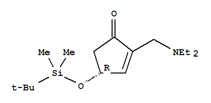 4-叔丁基二甲基甲硅烷氧基-2-二乙氨基乙基-2-环戊烯-1-酮