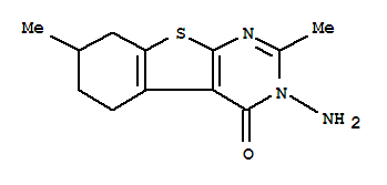 3-氨基-2,7-二甲基-5,6,7,8-四氢-[1]苯并噻吩并[2,3-d]嘧啶-4(3h)-酮
