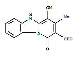 2-甲酰基-3-甲基-1-氧代-1,5-二氢-苯并[4,5]咪唑并[1,2-a]吡啶-4-甲腈
