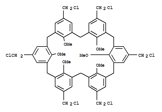 5,11,17,23,29,35-六(氯甲基)-37,38,39,40,41,42-六甲氧基-七环[31.3.1.13,7.19,13.115,19.121,25.127,31]四十二碳-1(37),3,5,7(42),9,11,13(41),15,17,19(40),21,23,25(39),27,29,31(38),33,35-十八烯