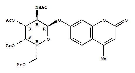 4-甲基伞形酮 2-乙酰氨基-3,4,6-O-三乙酰基-2-脱氧-beta-D-吡喃葡萄糖苷