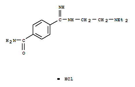 4-[(E)-{2-[2-(二乙胺基)乙基]肼亚基}甲基]苯酰胺盐酸 (1:1)