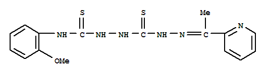 N-(2-甲氧苯基)-2-({(2E)-2-[1-(吡啶-2-基)亚乙基]肼基}甲硫杂酰)肼甲硫代酰胺