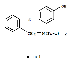 4-[(2-{[二(1-甲基乙基)氨基]甲基}苯基)硫烷基]苯酚盐酸